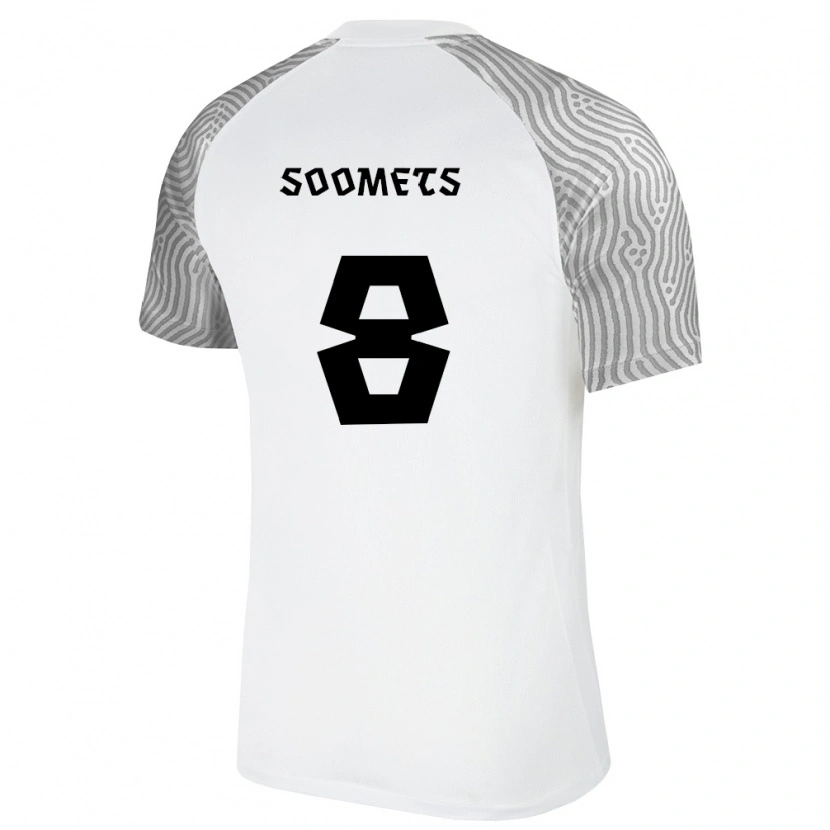 Danxen Men Estonia Markus Soomets #8 White Gray Away Jersey 26-28 T-Shirt