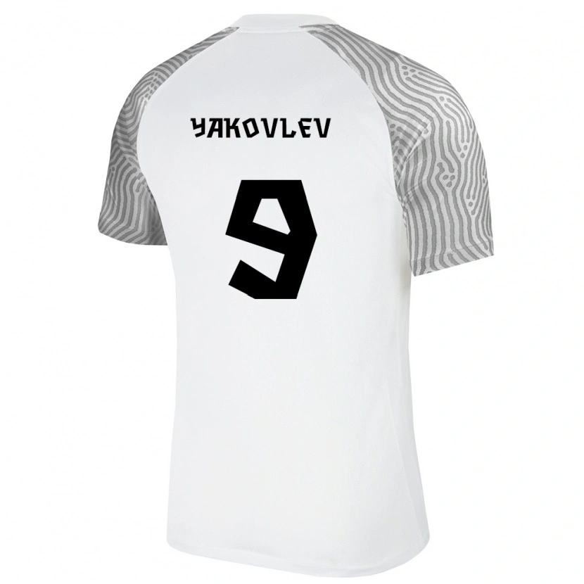 Danxen Men Estonia Ioan Yakovlev #9 White Gray Away Jersey 26-28 T-Shirt