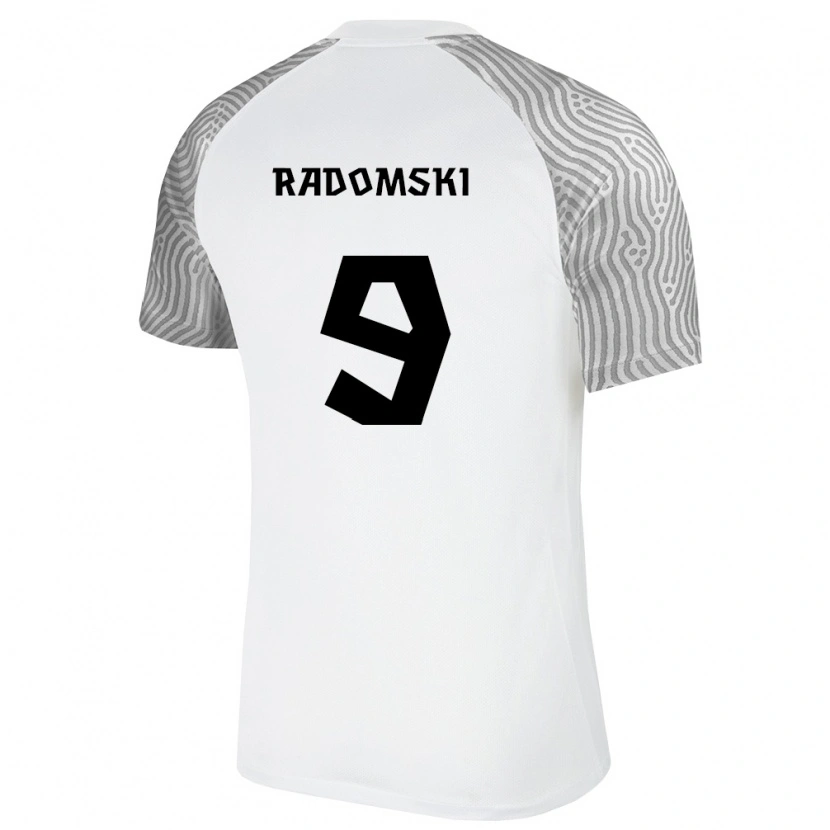 Danxen Men Estonia Artsemi Radomski #9 White Gray Away Jersey 26-28 T-Shirt
