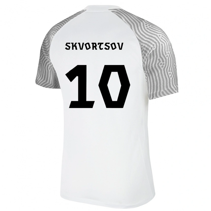 Danxen Men Estonia Maksimilian Skvortsov #10 White Gray Away Jersey 26-28 T-Shirt