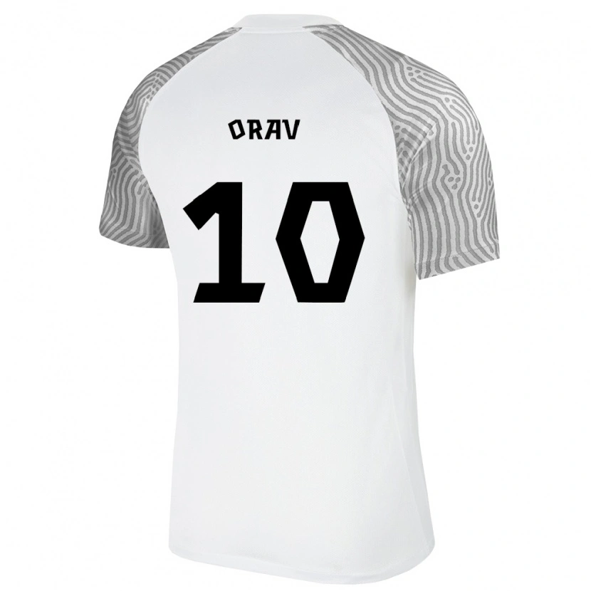 Danxen Men Estonia Nathan Orav #10 White Gray Away Jersey 26-28 T-Shirt
