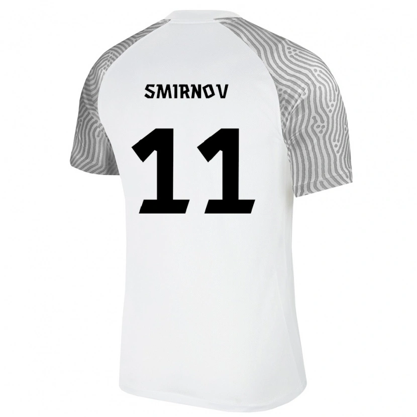 Danxen Men Estonia Ramon Smirnov #11 White Gray Away Jersey 26-28 T-Shirt
