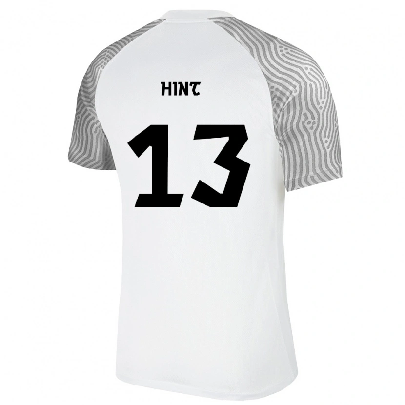 Danxen Men Estonia Trevor Hint #13 White Gray Away Jersey 26-28 T-Shirt