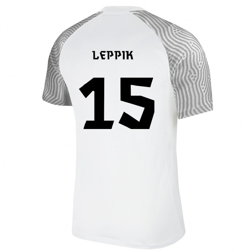 Danxen Men Estonia Romet Leppik #15 White Gray Away Jersey 26-28 T-Shirt