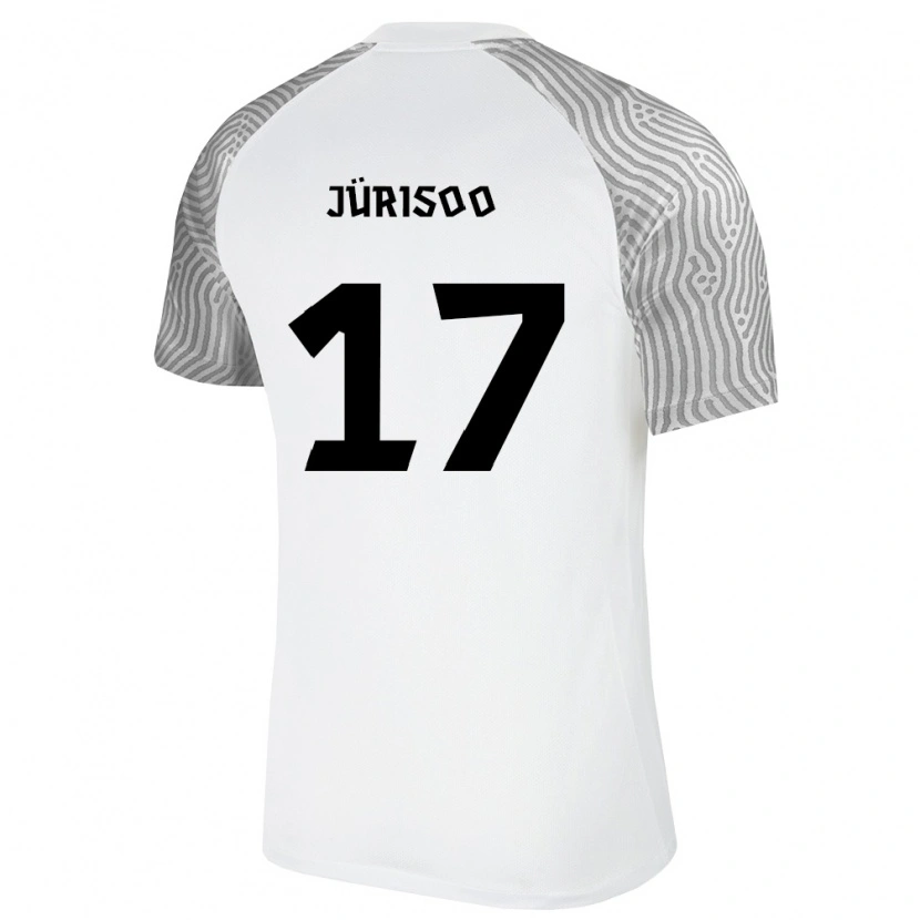 Danxen Men Estonia Taavi Jürisoo #17 White Gray Away Jersey 26-28 T-Shirt