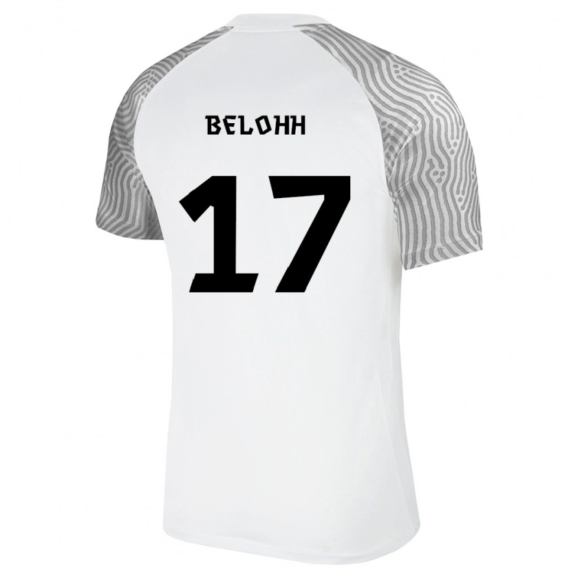 Danxen Men Estonia Kirill Belohh #17 White Gray Away Jersey 26-28 T-Shirt