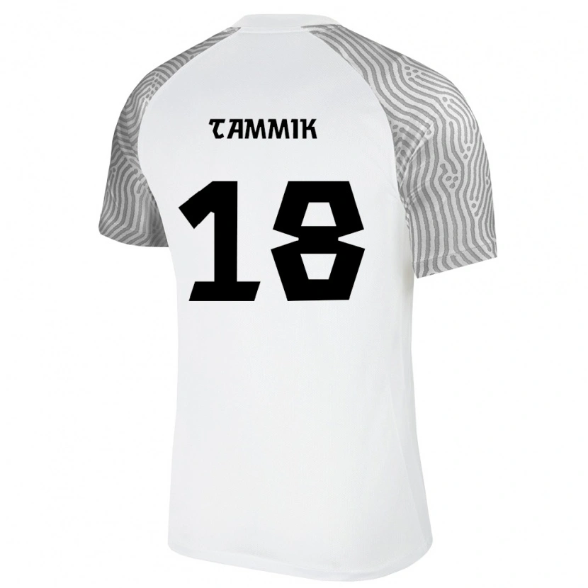 Danxen Men Estonia Tanel Tammik #18 White Gray Away Jersey 26-28 T-Shirt