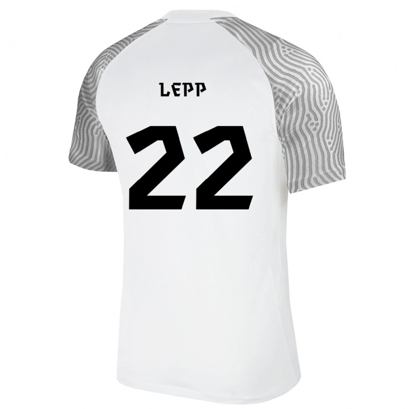 Danxen Men Estonia Sander Lepp #22 White Gray Away Jersey 26-28 T-Shirt