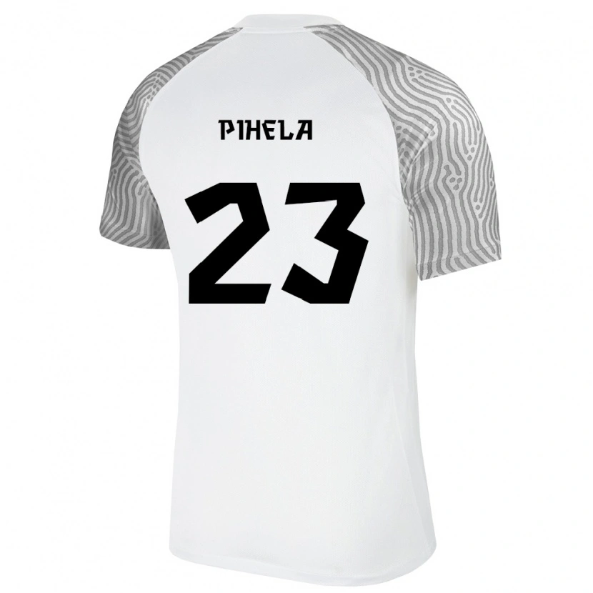 Danxen Men Estonia Oscar Pihela #23 White Gray Away Jersey 26-28 T-Shirt