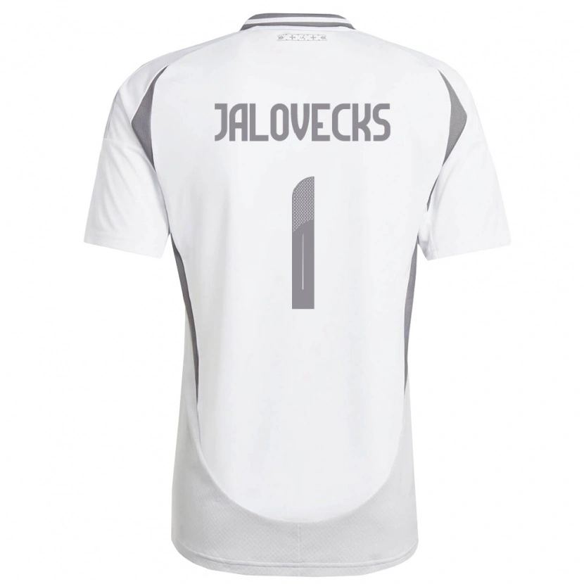 Danxen Men Latvia Lukass Jalovecks #1 White Dark Gray Away Jersey 26-28 T-Shirt