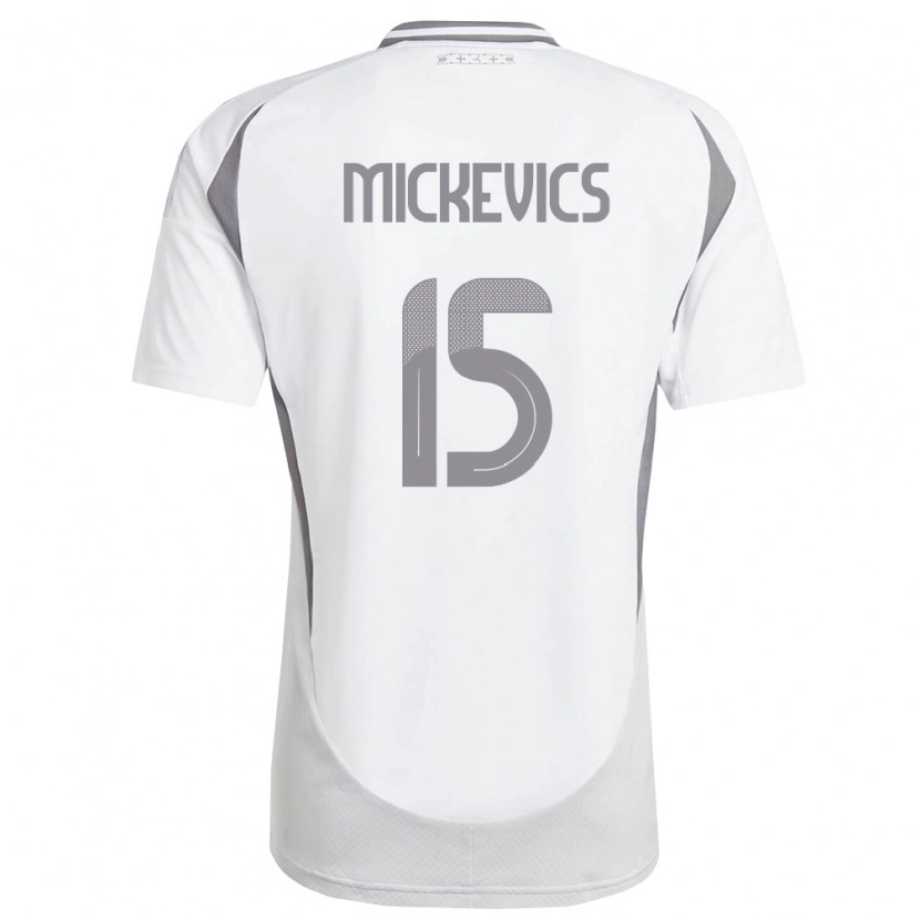 Danxen Men Latvia Tomass Mickevics #15 White Dark Gray Away Jersey 26-28 T-Shirt