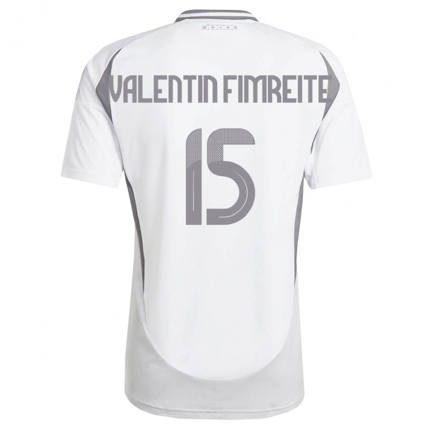 Danxen Men Latvia Gabriel Valentin Fimreite #15 White Dark Gray Away Jersey 26-28 T-Shirt