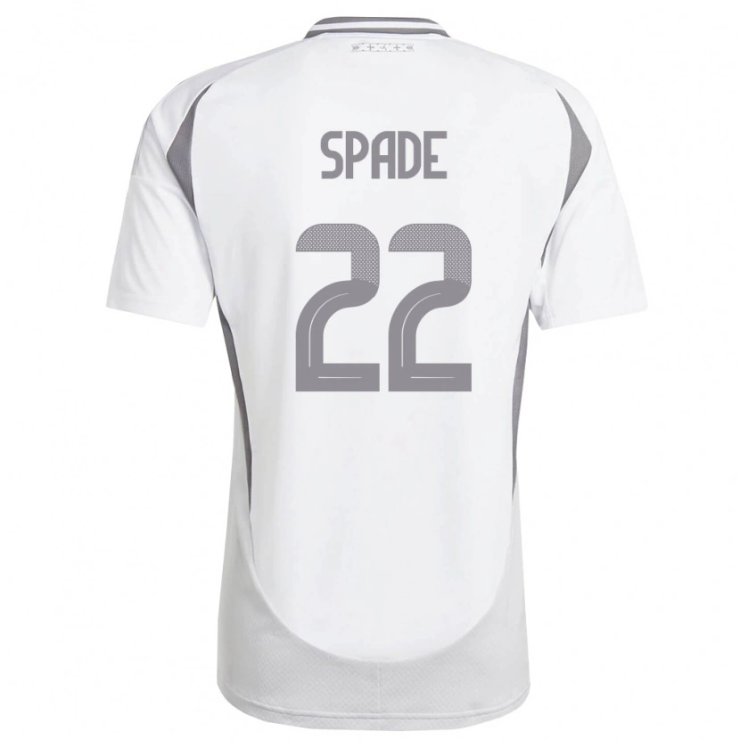 Danxen Men Latvia Markuss Spade #22 White Dark Gray Away Jersey 26-28 T-Shirt