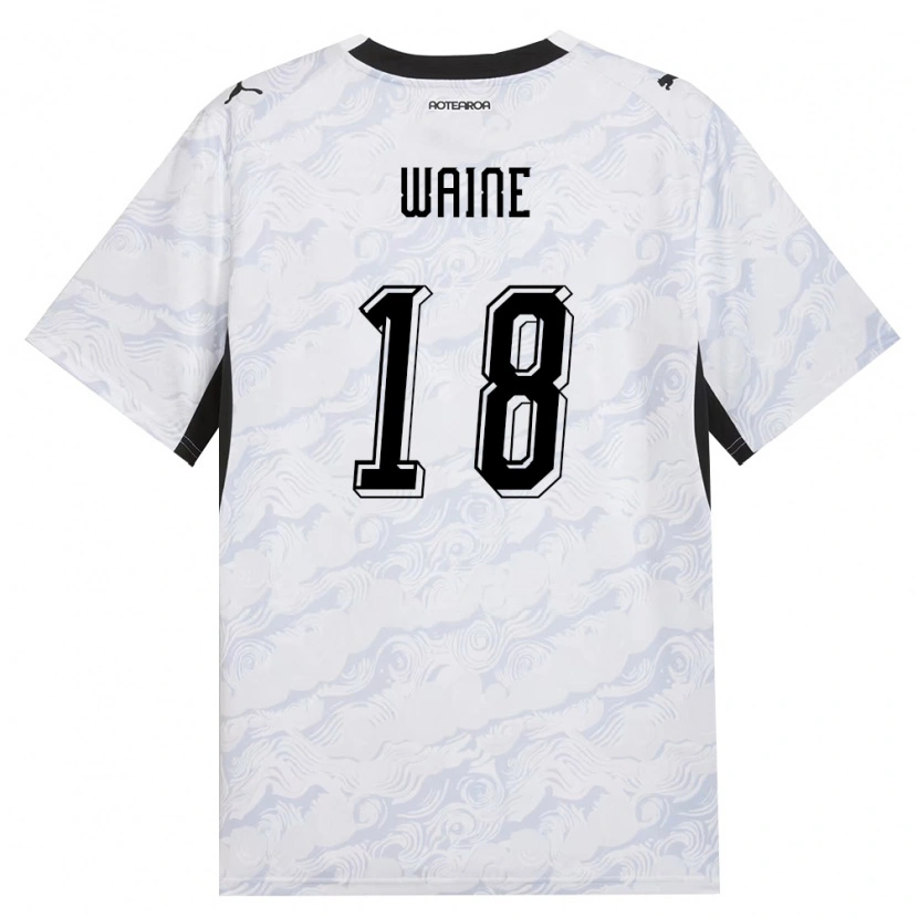 Danxen Men New Zealand Ben Waine #18 Black White Away Jersey 26-28 T-Shirt