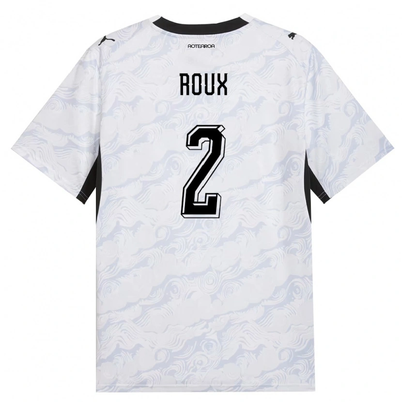 Danxen Men New Zealand Storm Roux #2 Black White Away Jersey 26-28 T-Shirt