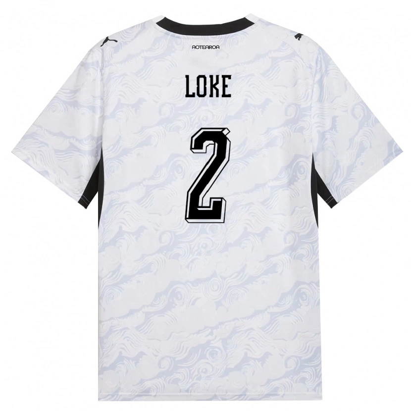 Danxen Men New Zealand Tze-Xuan Loke #2 Black White Away Jersey 26-28 T-Shirt