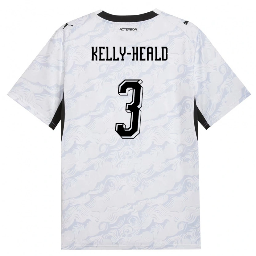 Danxen Men New Zealand Lukas Kelly-Heald #3 Black White Away Jersey 26-28 T-Shirt