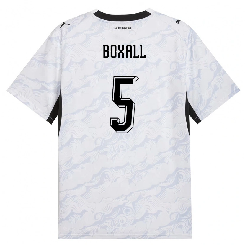 Danxen Men New Zealand Michael Boxall #5 Black White Away Jersey 26-28 T-Shirt