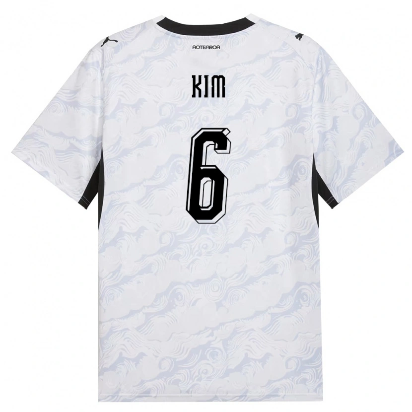 Danxen Men New Zealand Damion Kim #6 Black White Away Jersey 26-28 T-Shirt