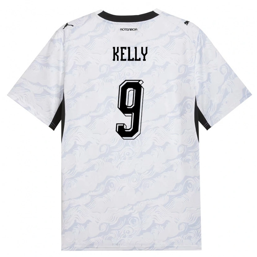 Danxen Men New Zealand Keegan Kelly #9 Black White Away Jersey 26-28 T-Shirt