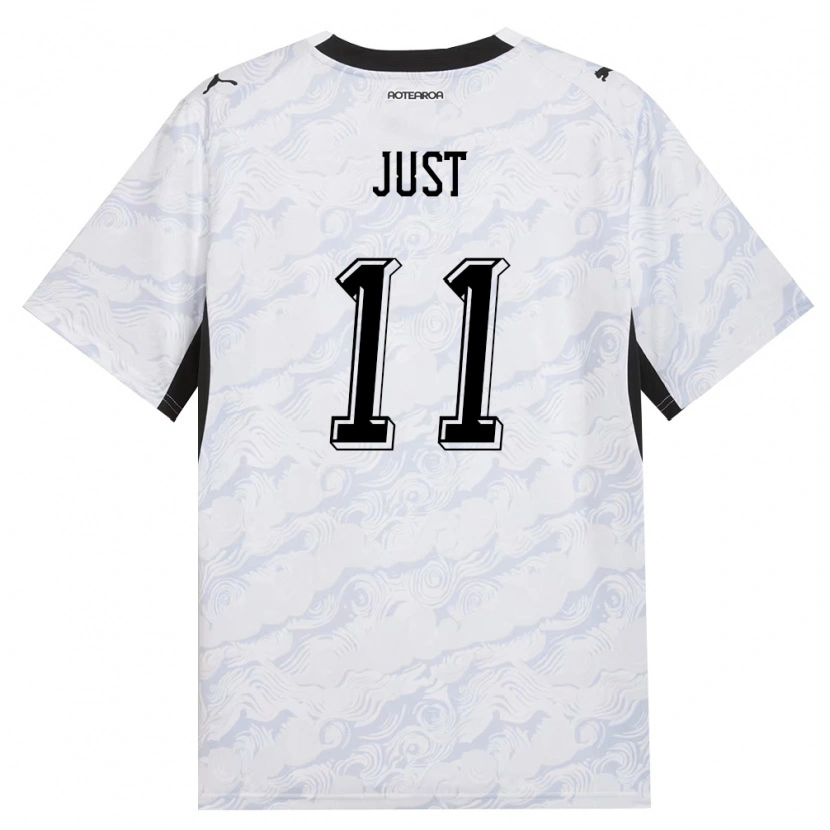 Danxen Men New Zealand Elijah Just #11 Black White Away Jersey 26-28 T-Shirt