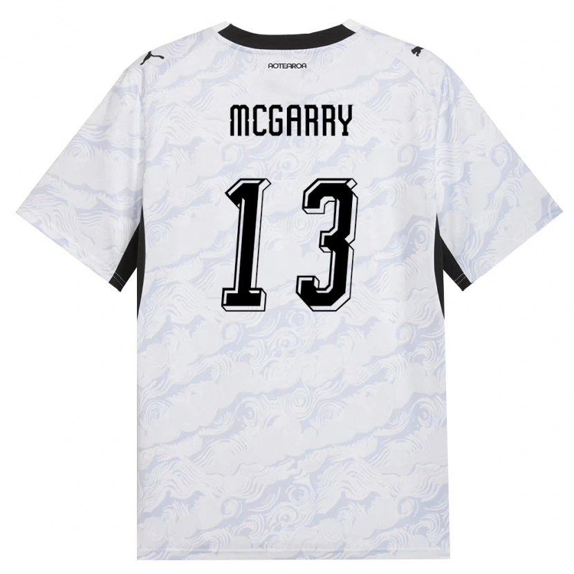 Danxen Men New Zealand James Mcgarry #13 Black White Away Jersey 26-28 T-Shirt