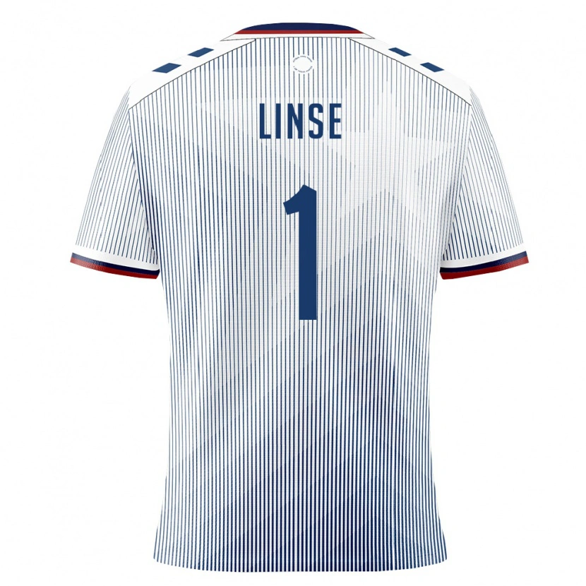 Danxen Men Puerto Rico Maximilian Linse #1 Royal Blue White Away Jersey 26-28 T-Shirt