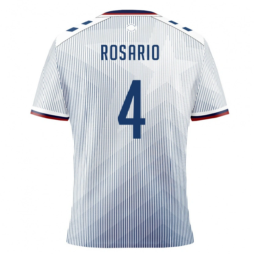 Danxen Men Puerto Rico Adrián Rosario #4 Royal Blue White Away Jersey 26-28 T-Shirt