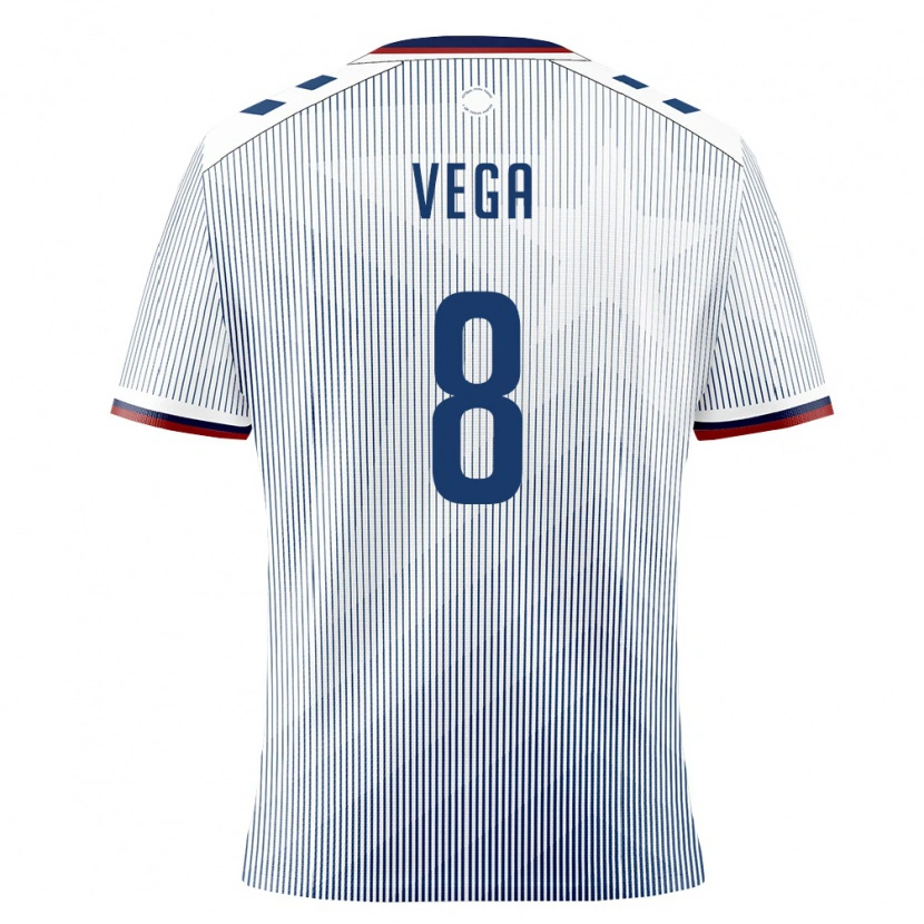 Danxen Men Puerto Rico Ougir Vega #8 Royal Blue White Away Jersey 26-28 T-Shirt
