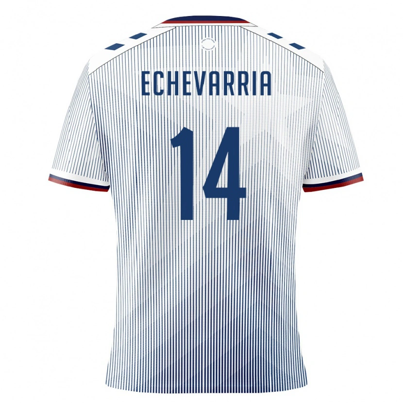 Danxen Men Puerto Rico Diego Echevarria #14 Royal Blue White Away Jersey 26-28 T-Shirt