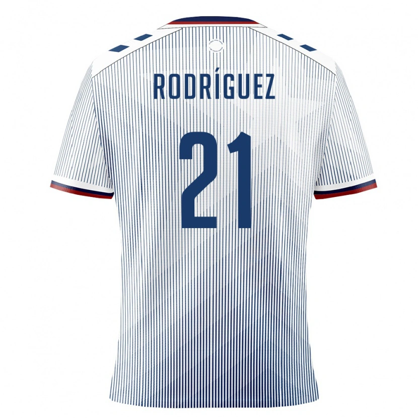 Danxen Men Puerto Rico Jomar Rodríguez #21 Royal Blue White Away Jersey 26-28 T-Shirt