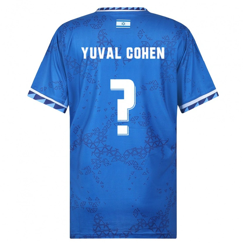 Danxen Men Israel Yuval Cohen #0 Blue White Away Jersey 26-28 T-Shirt