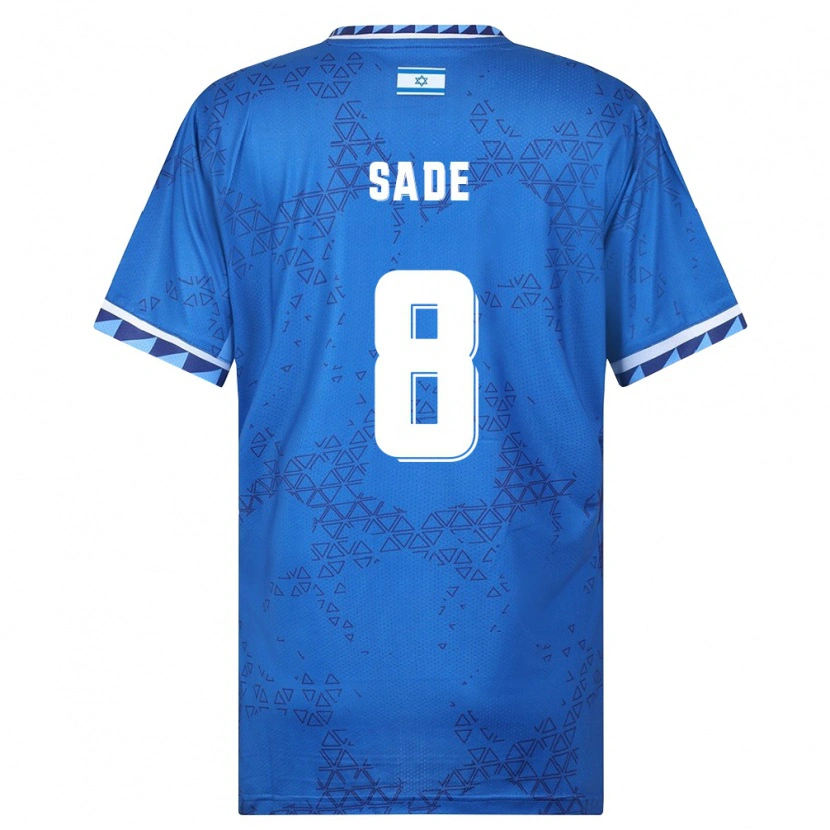 Danxen Men Israel Daniel Sade #8 Blue White Away Jersey 26-28 T-Shirt