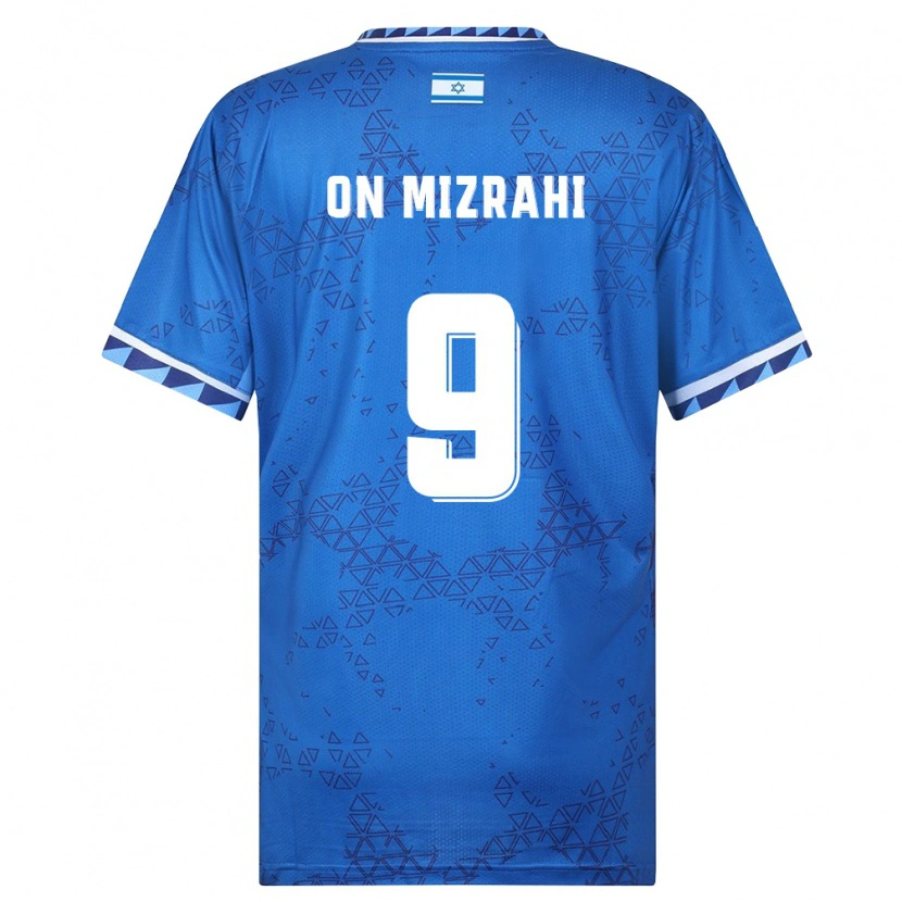 Danxen Men Israel Li On Mizrahi #9 Blue White Away Jersey 26-28 T-Shirt