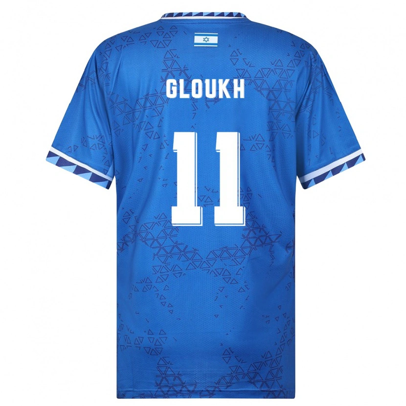 Danxen Men Israel Oscar Gloukh #11 Blue White Away Jersey 26-28 T-Shirt