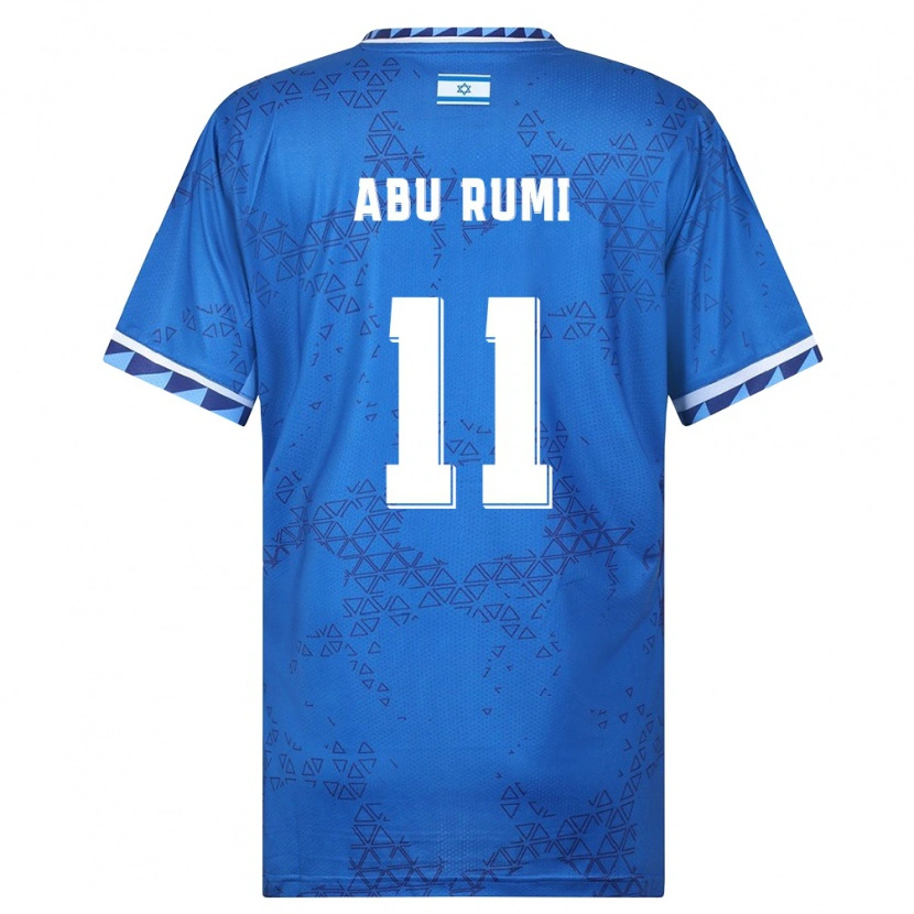Danxen Men Israel Muhammad Abu Rumi #11 Blue White Away Jersey 26-28 T-Shirt