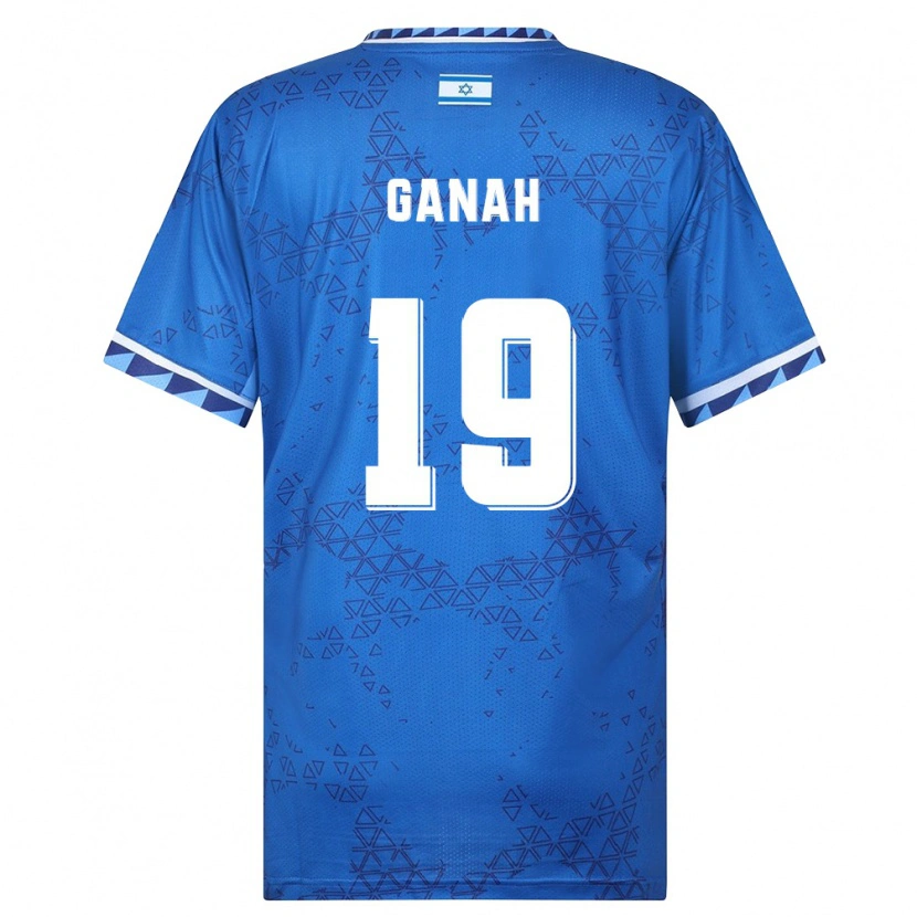 Danxen Men Israel Amir Ganah #19 Blue White Away Jersey 26-28 T-Shirt