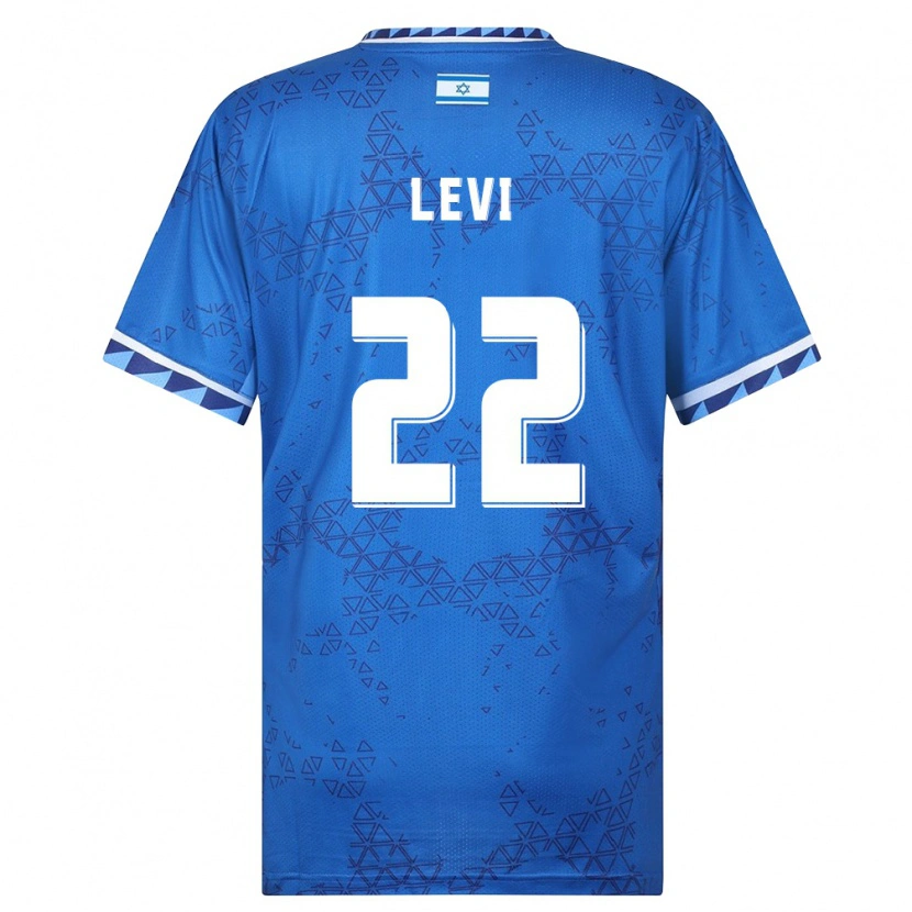Danxen Men Israel Yarin Levi #22 Blue White Away Jersey 26-28 T-Shirt