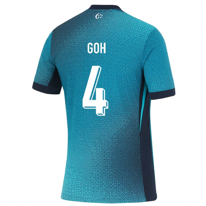 Danxen Men Singapore Taras Goh #4 Dark Turquoise Black Away Jersey 26-28 T-Shirt