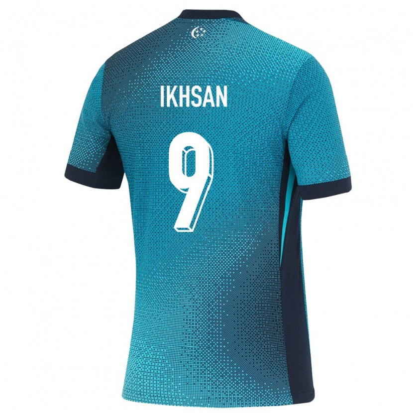 Danxen Men Singapore Ikhsan Fandi #9 Dark Turquoise Black Away Jersey 26-28 T-Shirt