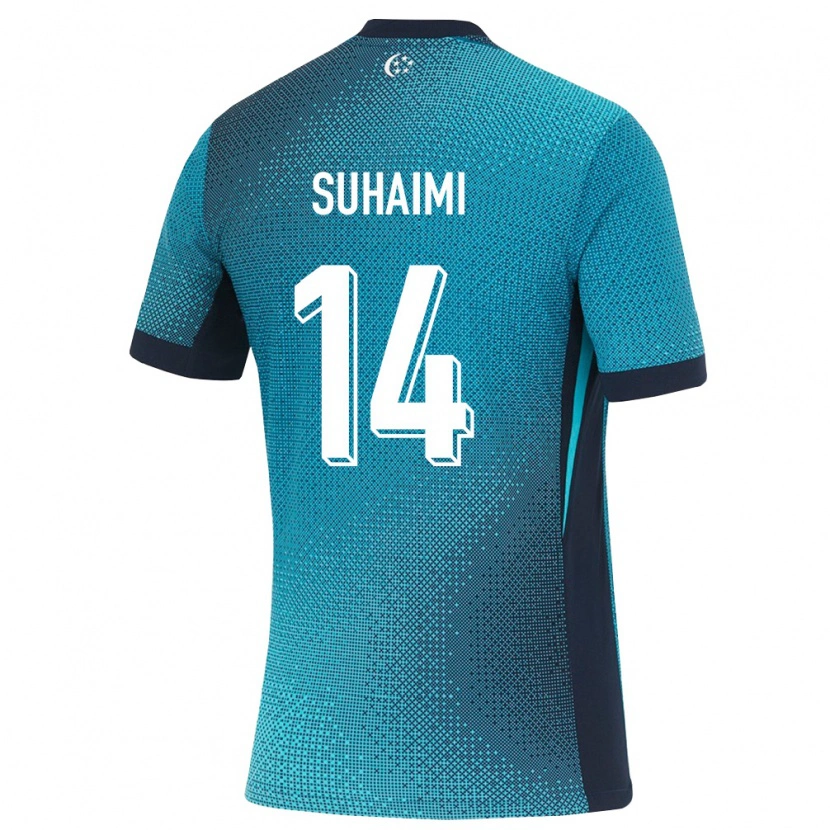 Danxen Men Singapore Syafi Suhaimi #14 Dark Turquoise Black Away Jersey 26-28 T-Shirt