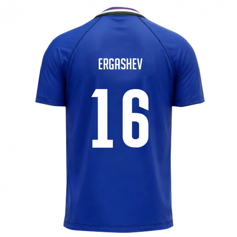 Danxen Women Uzbekistan Botirali Ergashev #16 Royal Blue White Home Jersey 26-28 T-Shirt