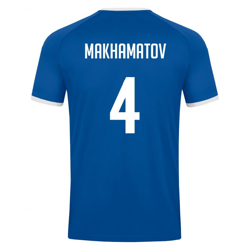 Danxen Women Uzbekistan Abdushukur Makhamatov #4 Royal Blue White Home Jersey 26-28 T-Shirt