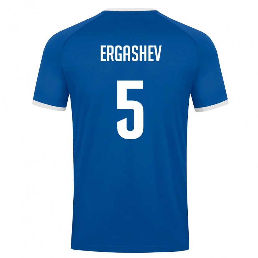 Danxen Women Uzbekistan Ozodbek Ergashev #5 Royal Blue White Home Jersey 26-28 T-Shirt