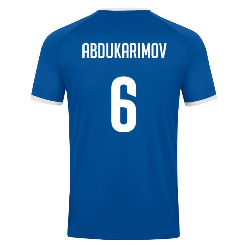 Danxen Women Uzbekistan Miraziz Abdukarimov #6 Royal Blue White Home Jersey 26-28 T-Shirt