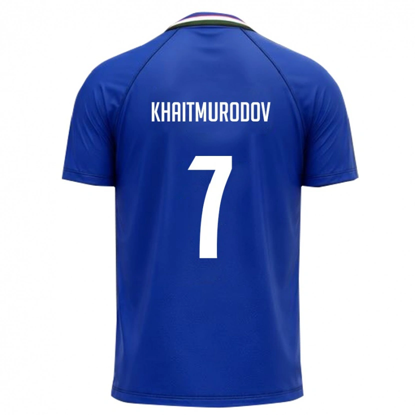 Danxen Women Uzbekistan Farrukh Khaitmurodov #7 Royal Blue White Home Jersey 26-28 T-Shirt