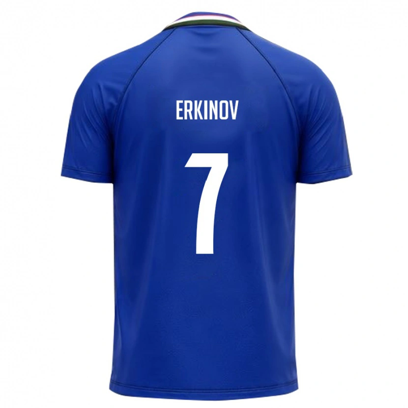 Danxen Women Uzbekistan Amirkhon Erkinov #7 Royal Blue White Home Jersey 26-28 T-Shirt