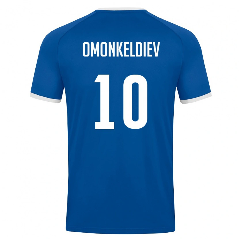 Danxen Women Uzbekistan Fazliddin Omonkeldiev #10 Royal Blue White Home Jersey 26-28 T-Shirt