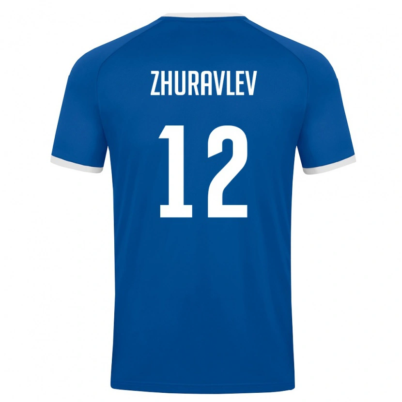 Danxen Women Uzbekistan Denis Zhuravlev #12 Royal Blue White Home Jersey 26-28 T-Shirt