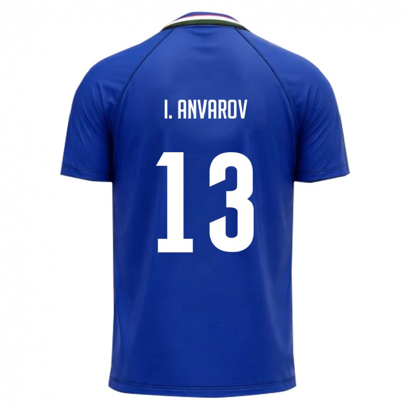 Danxen Women Uzbekistan Islom Anvarov #13 Royal Blue White Home Jersey 26-28 T-Shirt